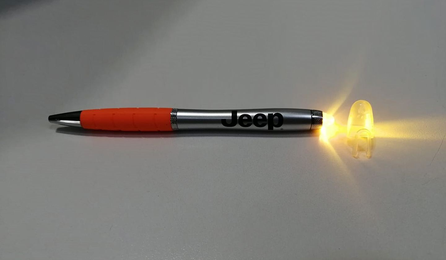 Lapicero Jeep Naranja con luz